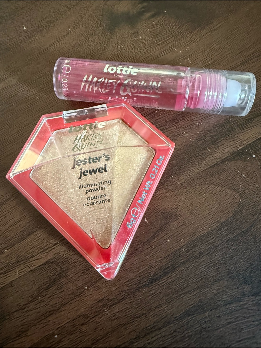 Harley Quinn Illuminating Powder and Lip Oil